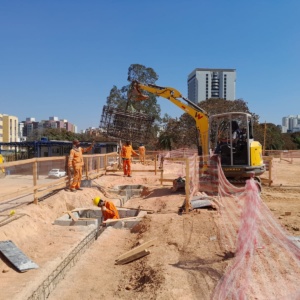 Novo complexo de laboratórios está sendo construído no bairro União, região Nordeste de BH (Arquivo: SPE Saúde BH)